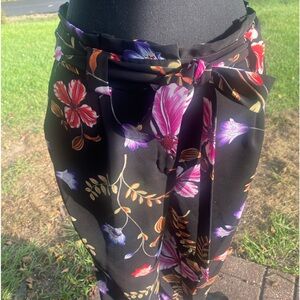 Multi-colored Floral Pants